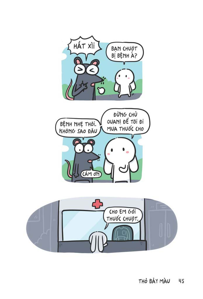 thỏ bảy màu và những người nghĩ nó là bạn (tái bản 2023)