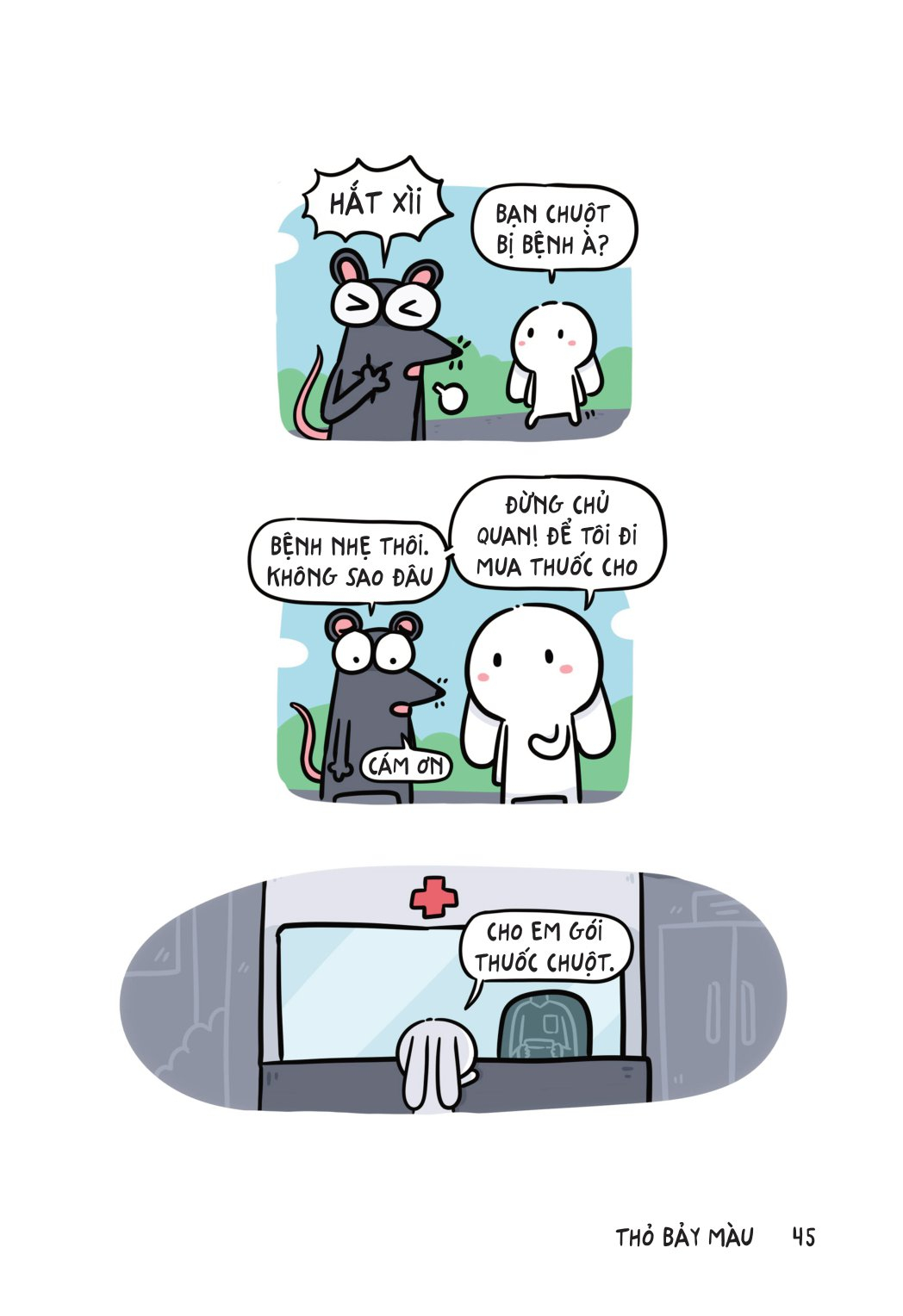 thỏ bảy màu và những người nghĩ nó là bạn (tái bản 2023)