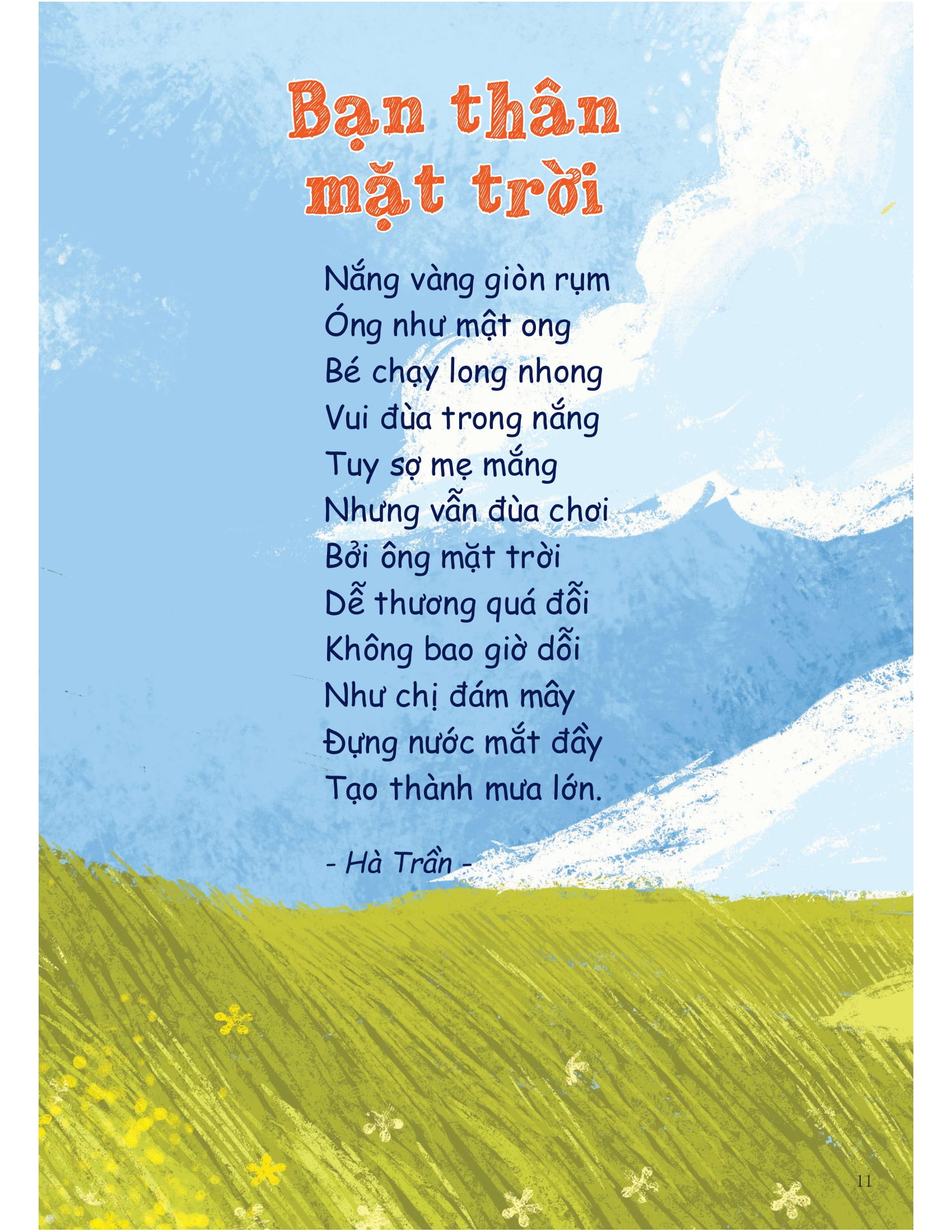 thơ cho bé học nói