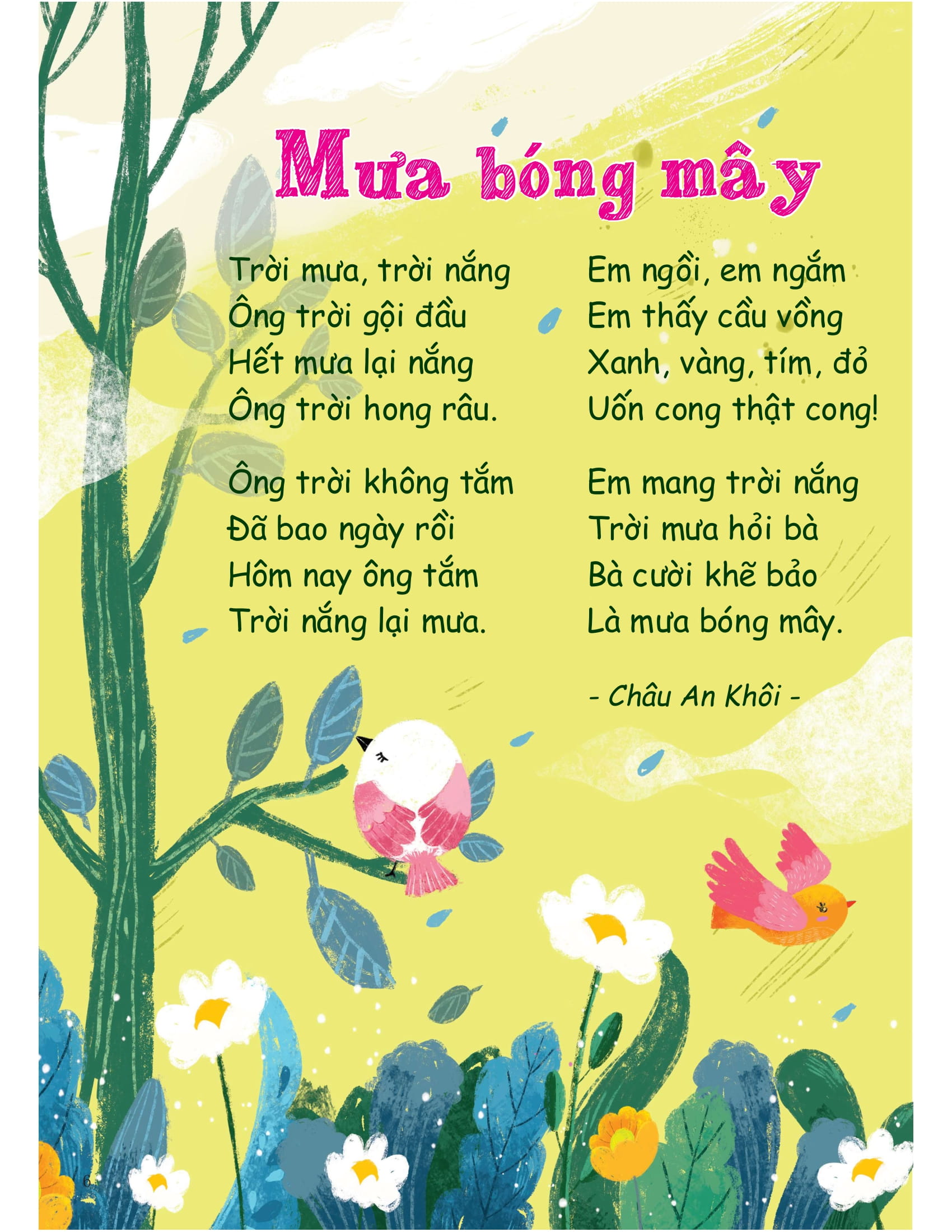 thơ cho bé học nói