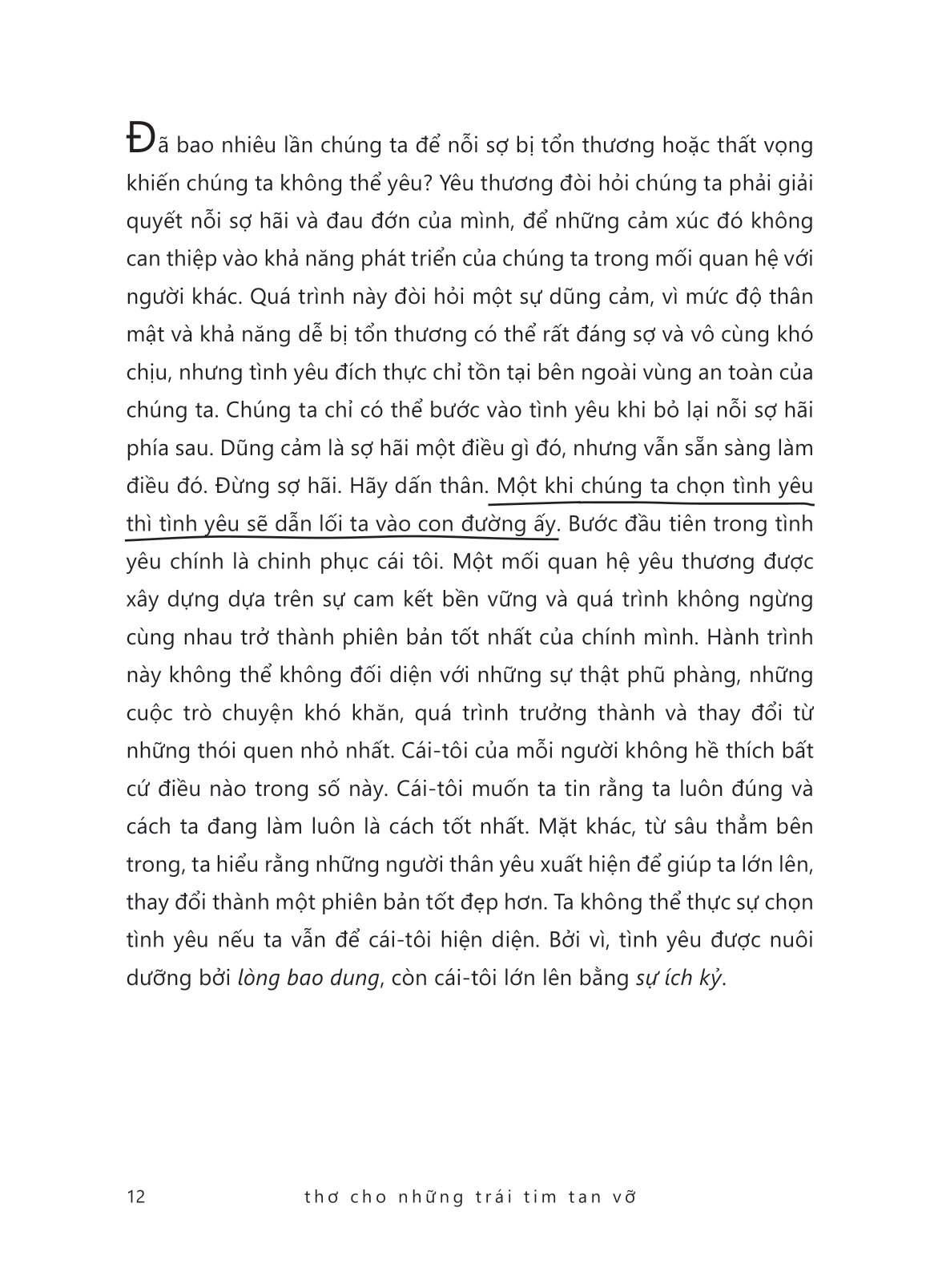 thơ cho những trái tim tan vỡ