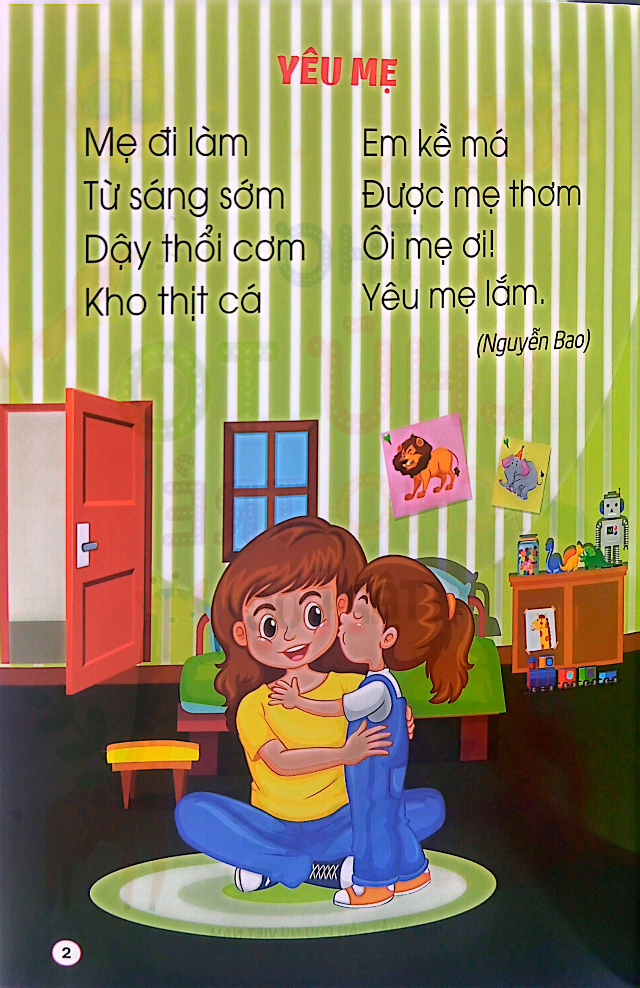 thơ chữ to cho trẻ tập đọc