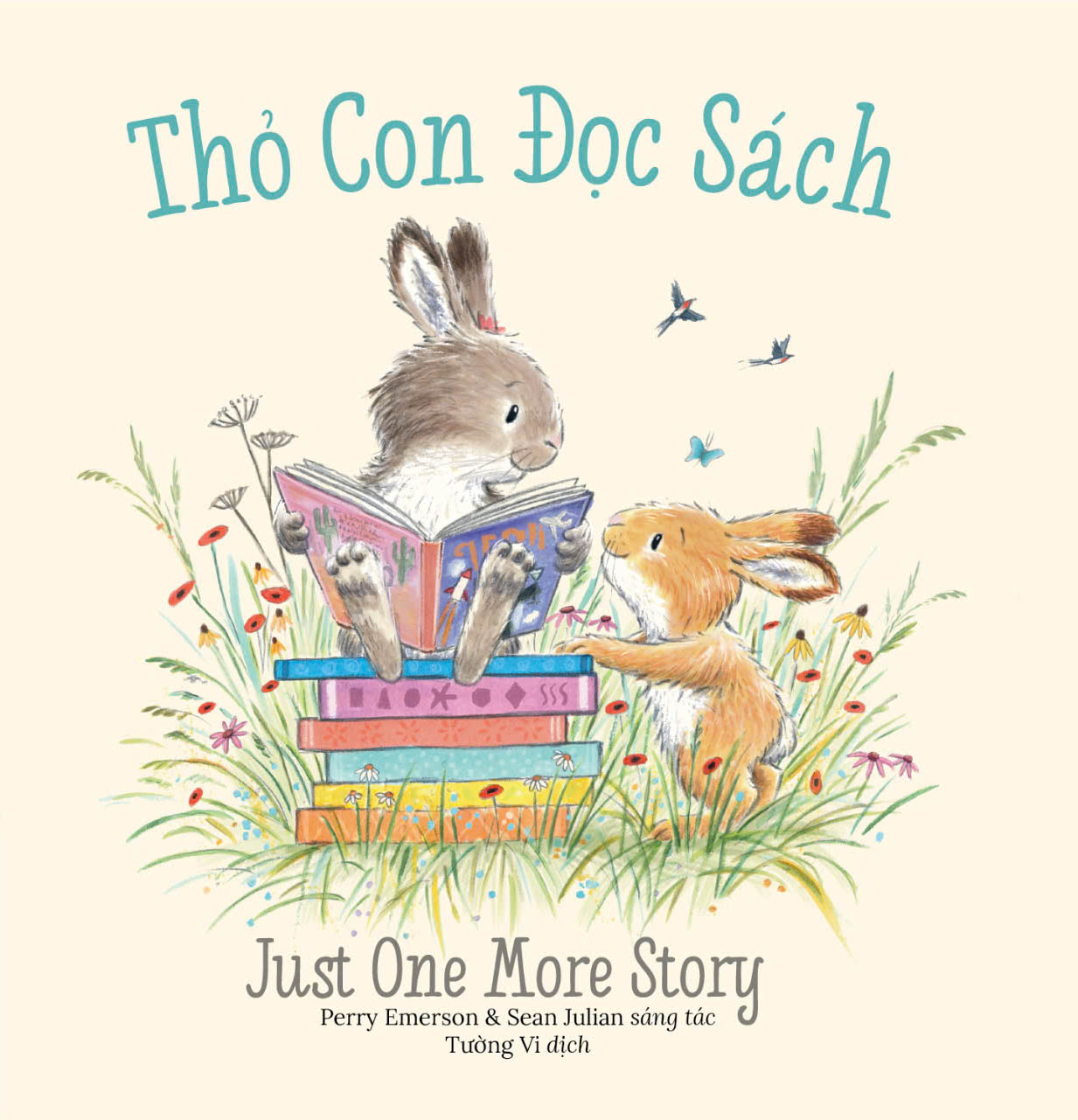 thỏ con đọc sách - just one more story