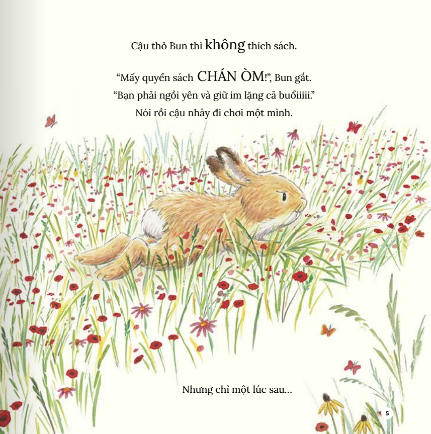 thỏ con đọc sách - just one more story