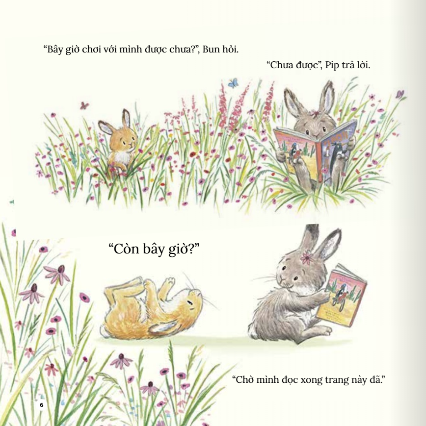 thỏ con đọc sách - just one more story