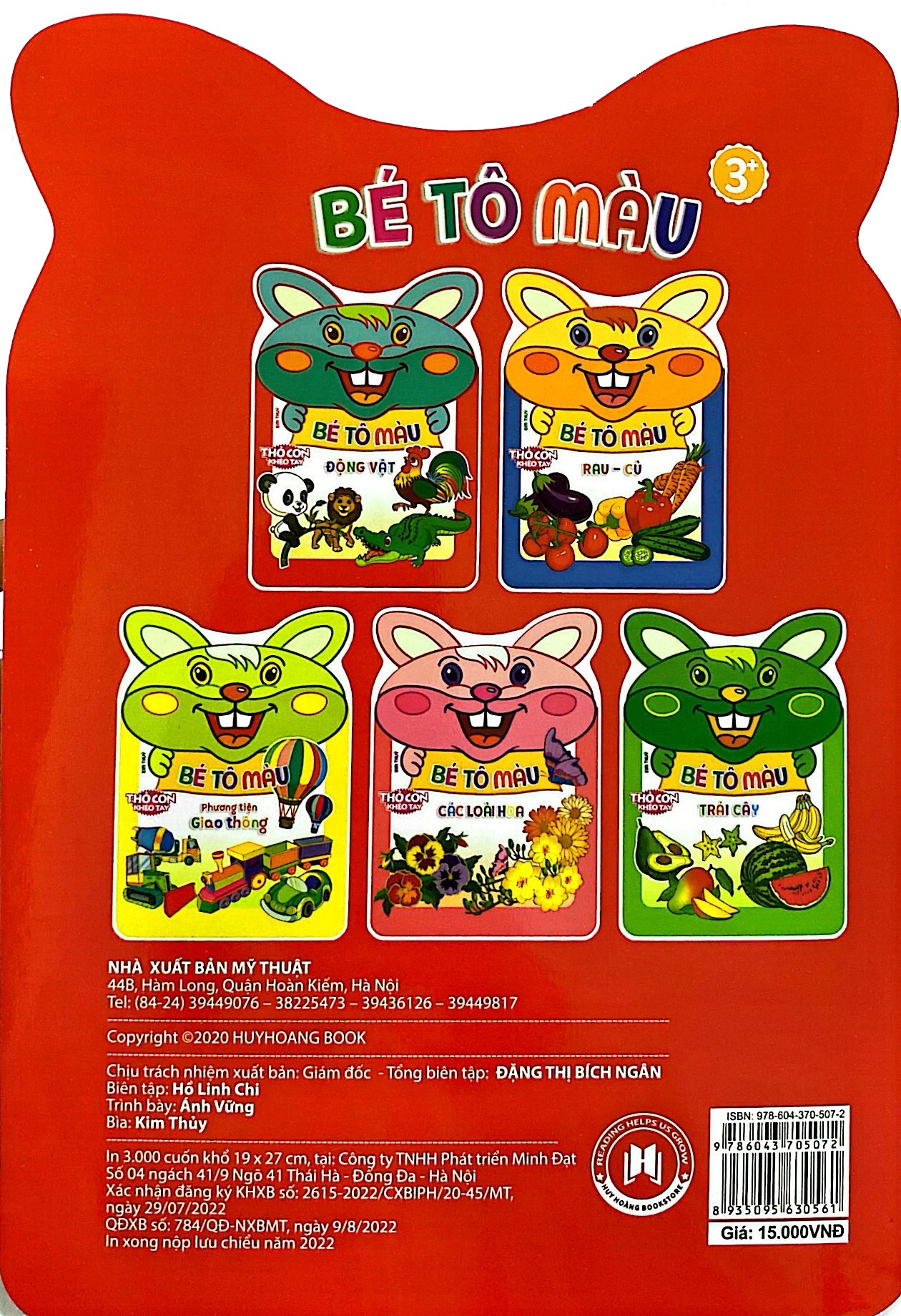 thỏ con khéo tay - bé tô màu: động vật