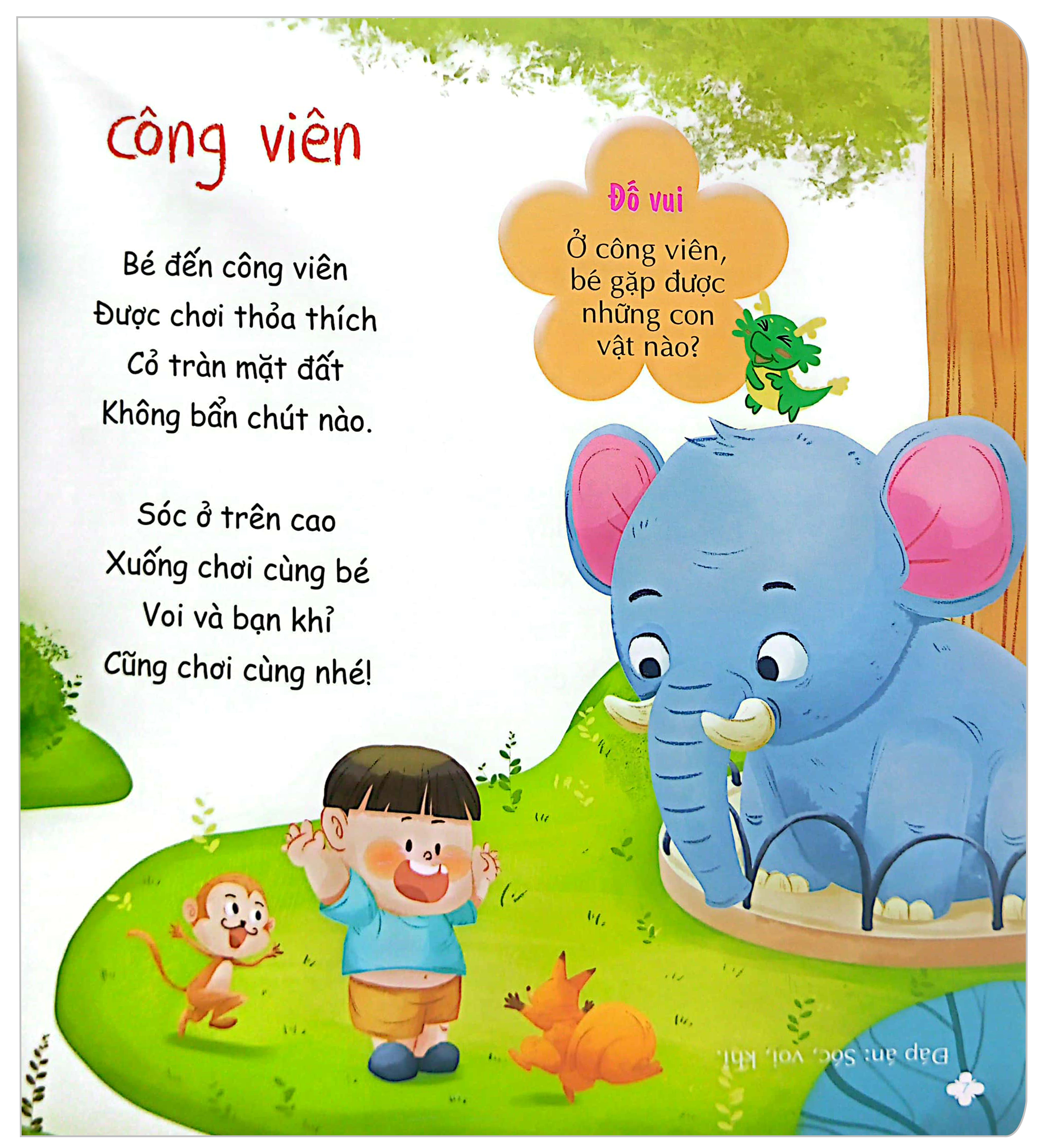 thơ hay cho bé học nói - thế giới tí hon