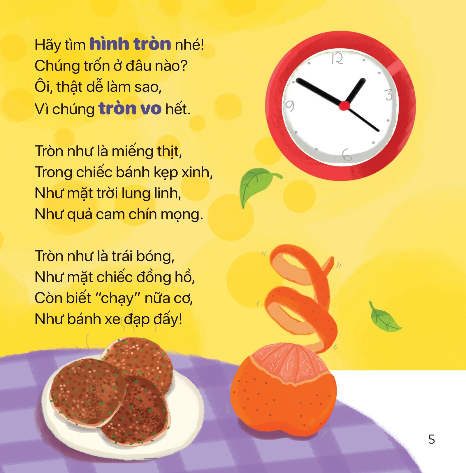 thơ hay cho bé - học về hình dạng