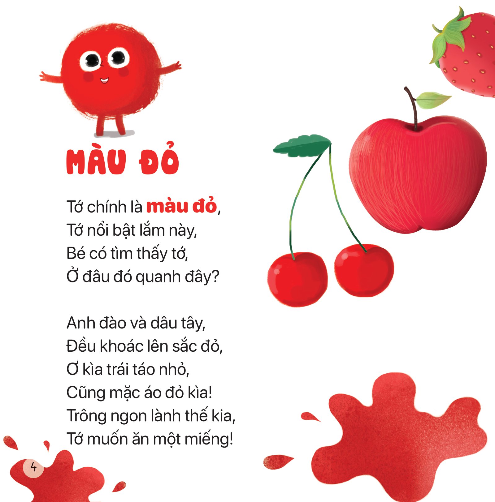 thơ hay cho bé - học về màu sắc