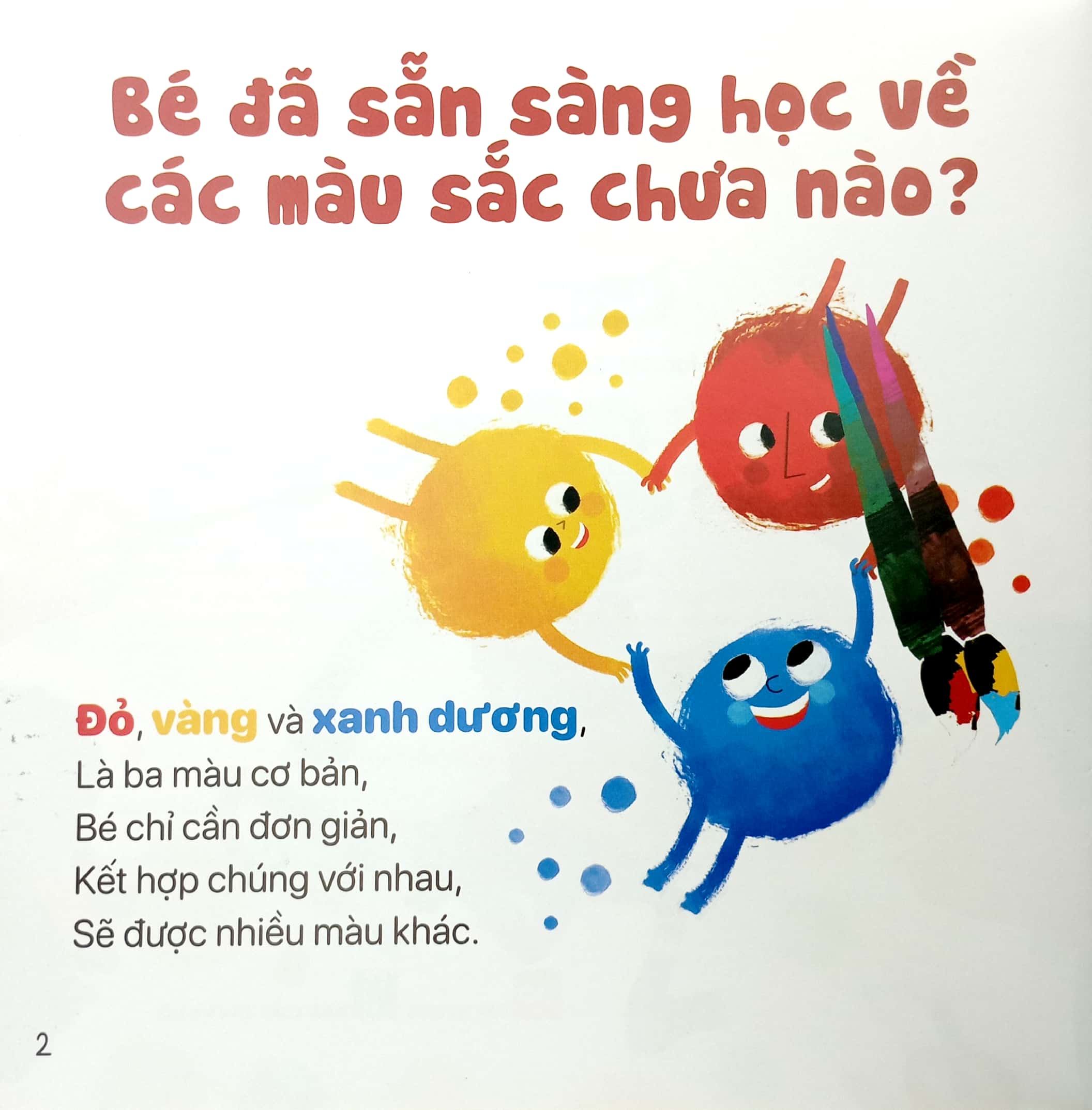thơ hay cho bé - học về màu sắc