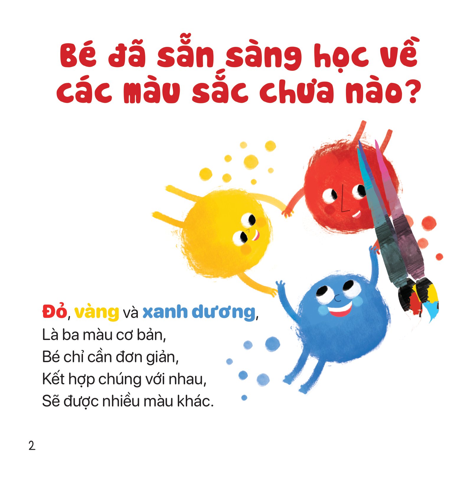thơ hay cho bé - học về màu sắc