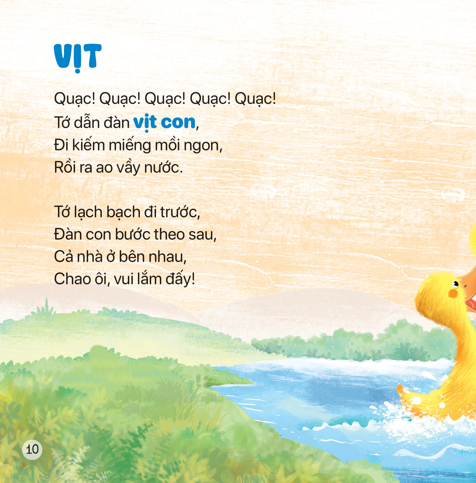 thơ hay cho bé - học về nông trại