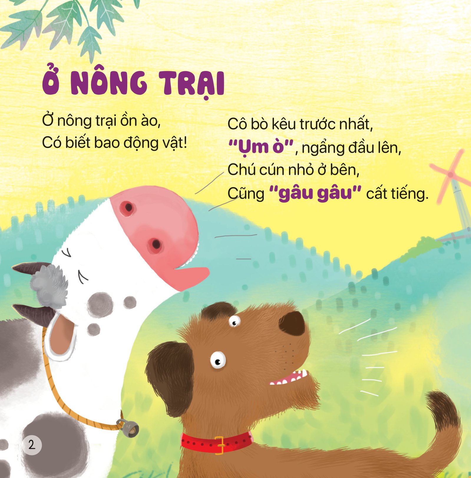 thơ hay cho bé - học về nông trại