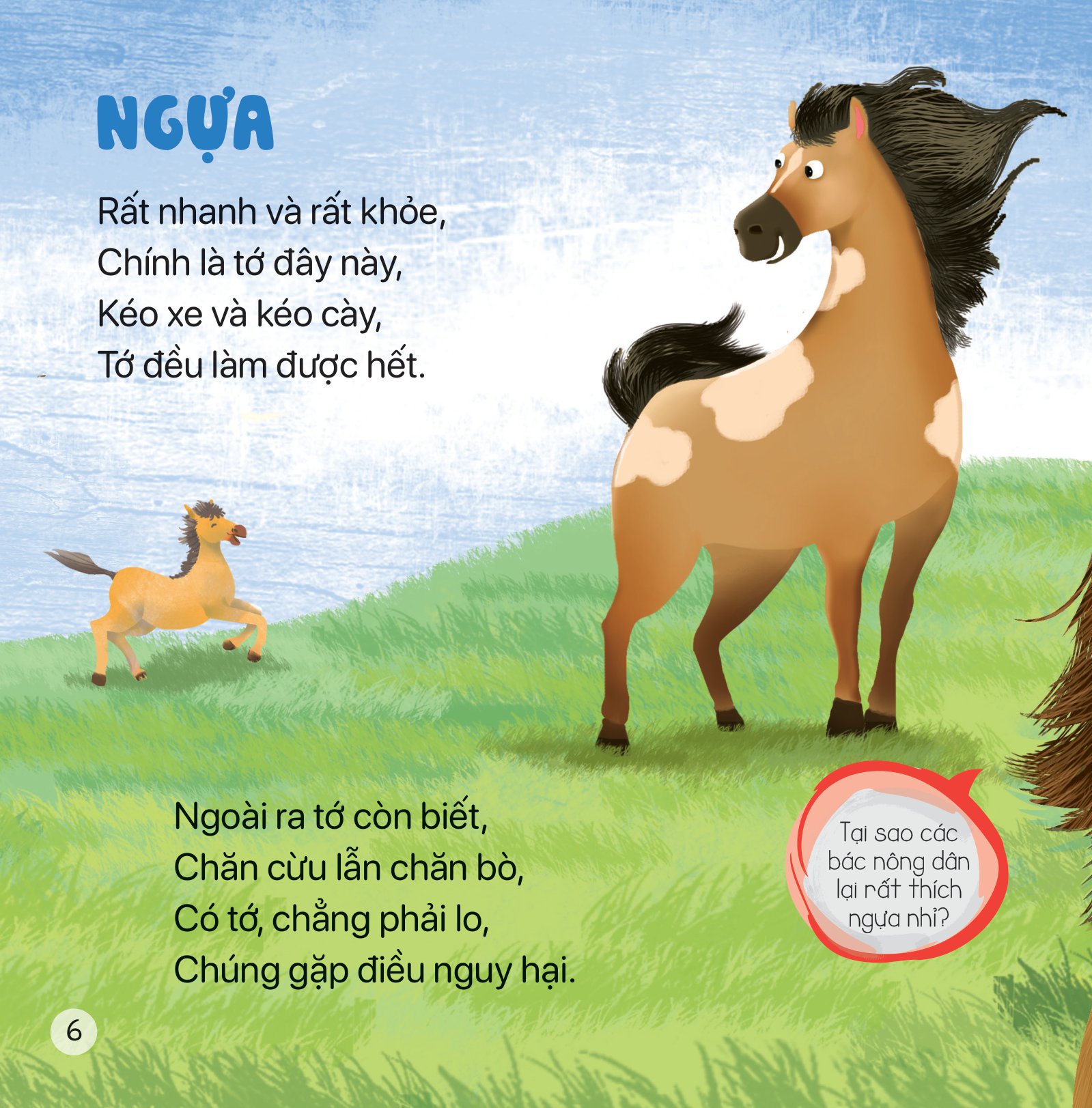 thơ hay cho bé - học về nông trại