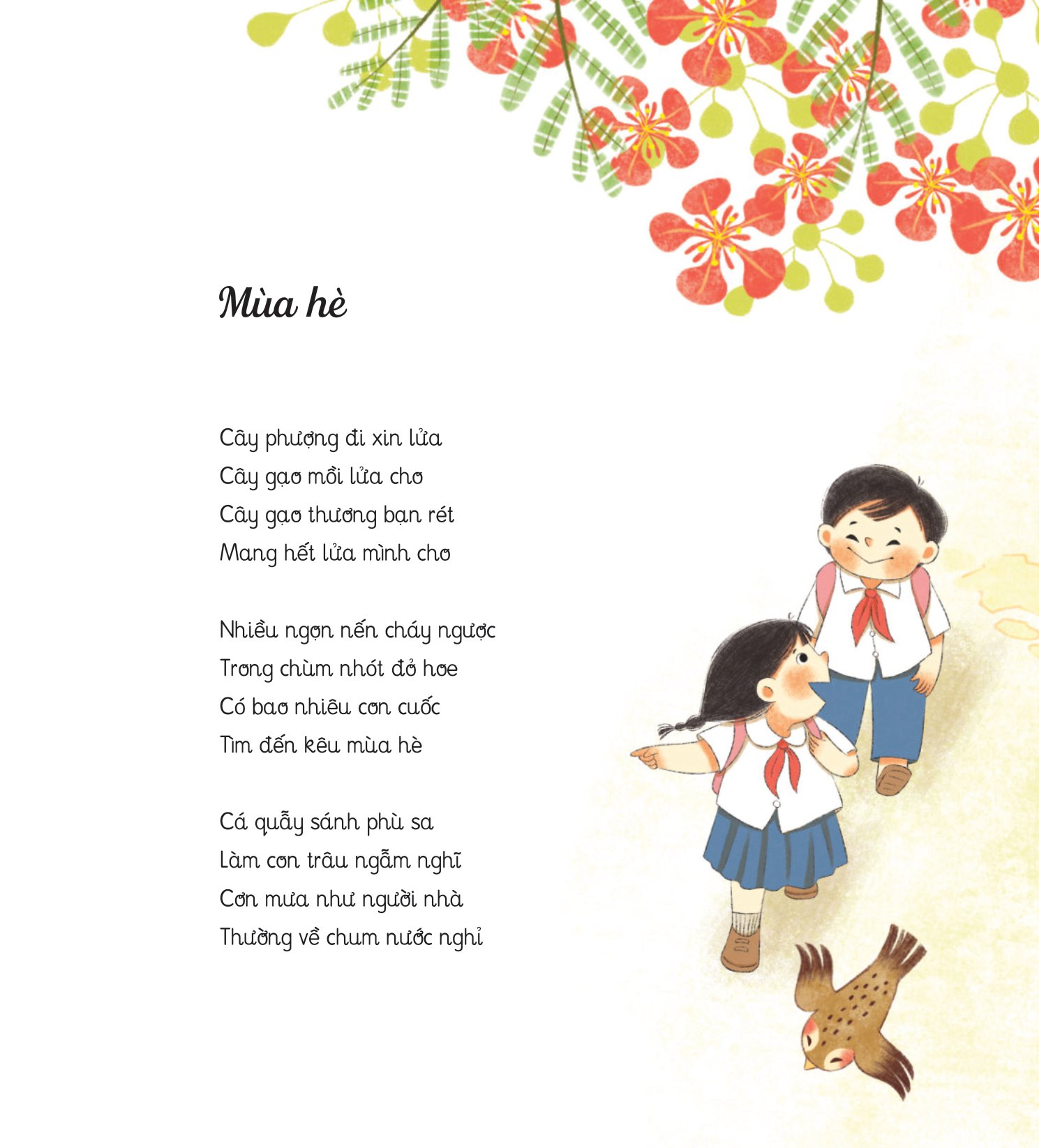 thơ hay viết cho thiếu nhi - hoa vừa đi vừa nở