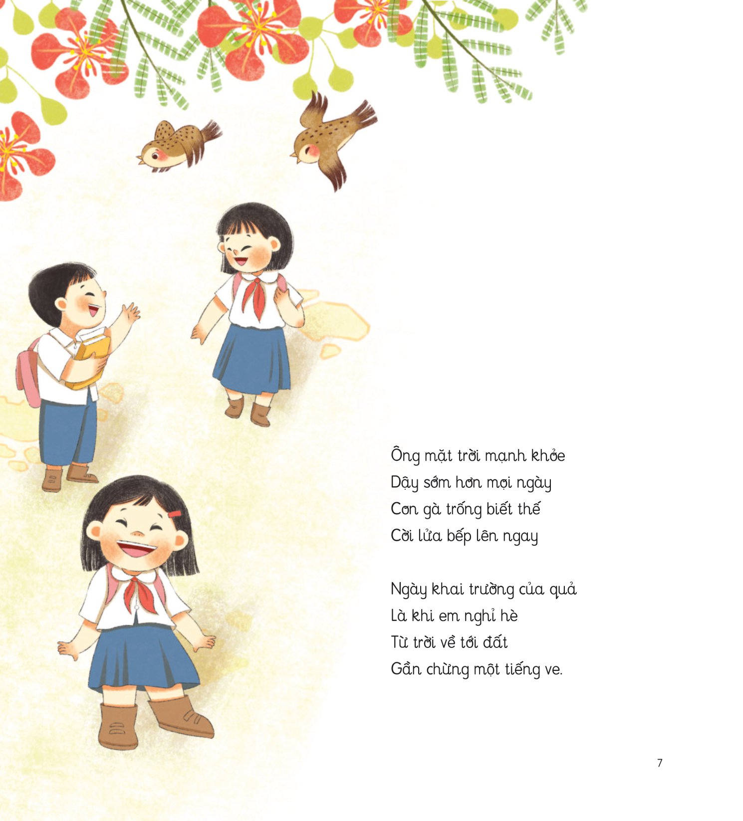 thơ hay viết cho thiếu nhi - hoa vừa đi vừa nở