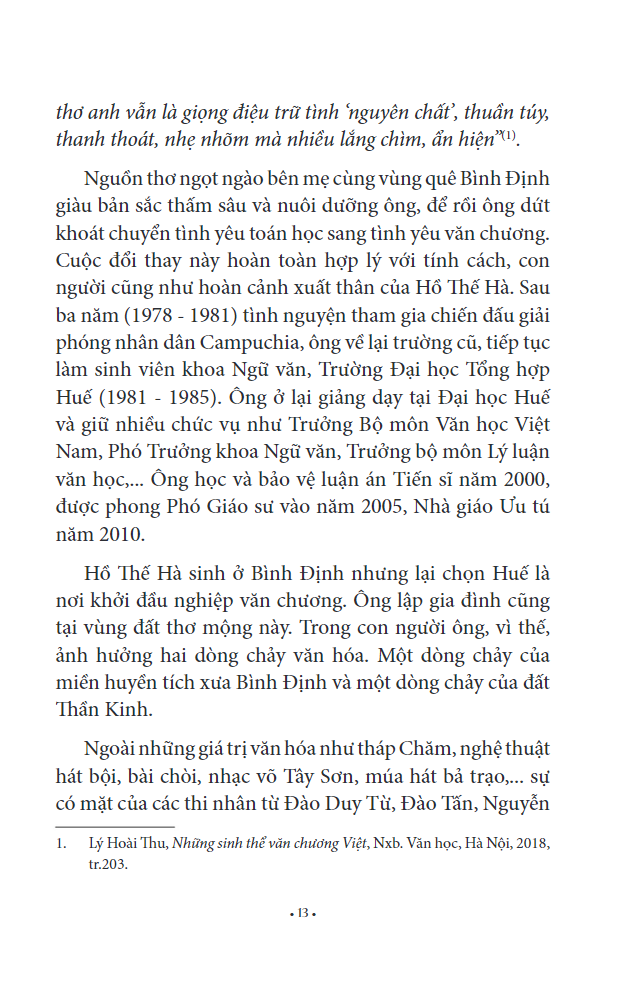 thơ hồ thế hà & giấc mơ cỏ hát - chuyên luận