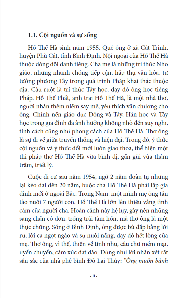 thơ hồ thế hà & giấc mơ cỏ hát - chuyên luận