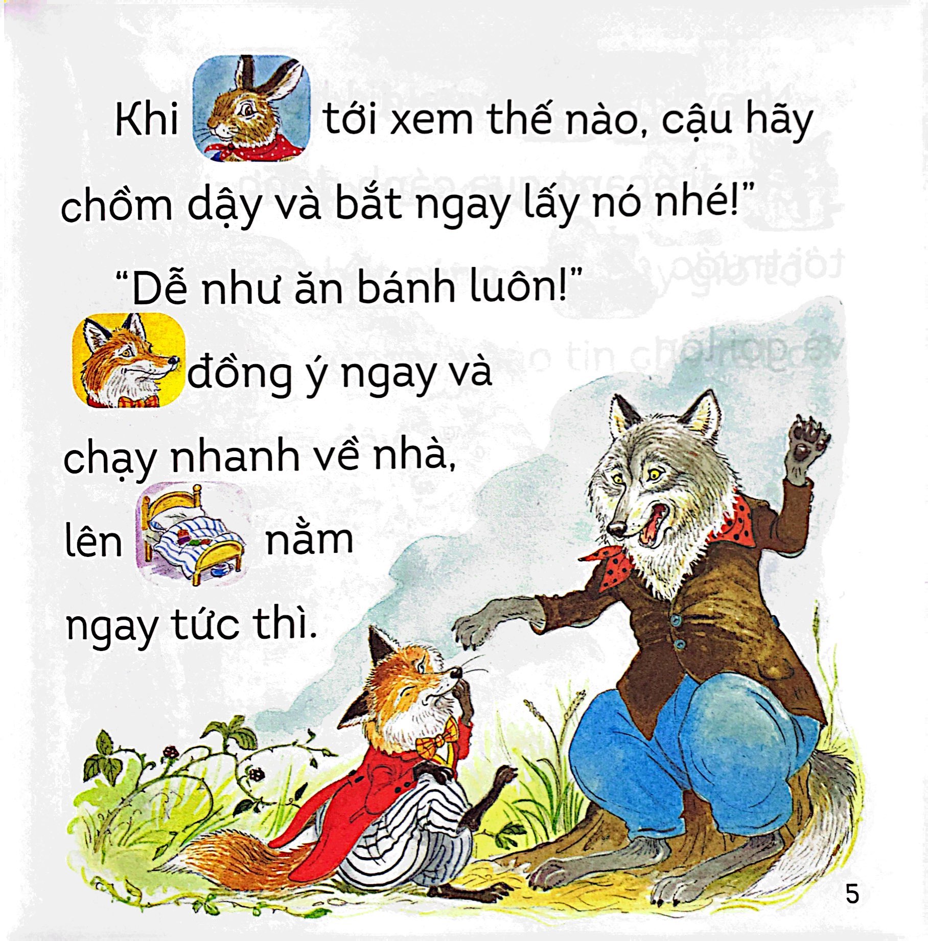 thỏ thông minh và tinh nghịch: thỏ đã thắng cáo và sói như thế nào?