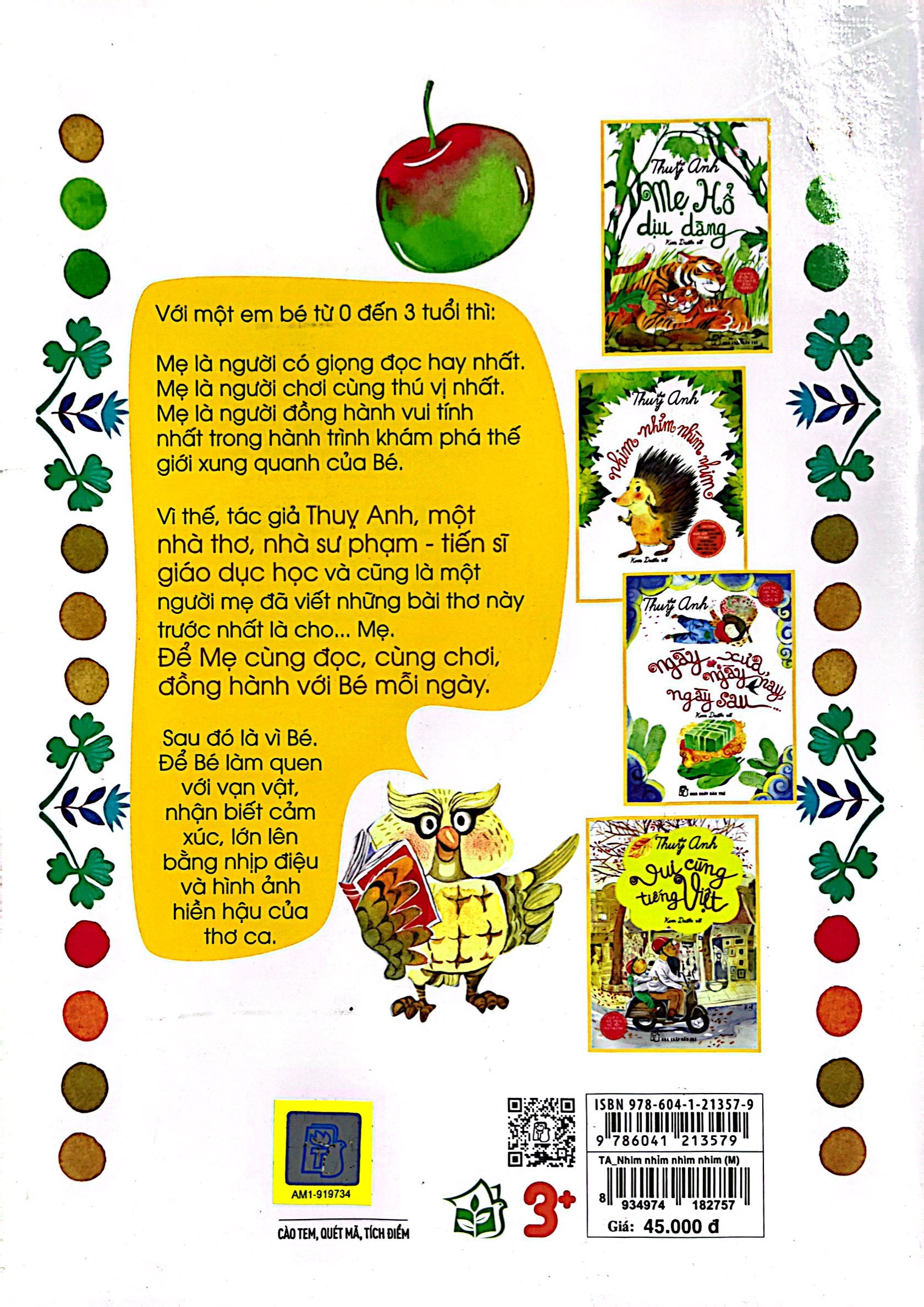 thơ thụy anh: nhim nhỉm nhìm nhim (tái bản 2022)