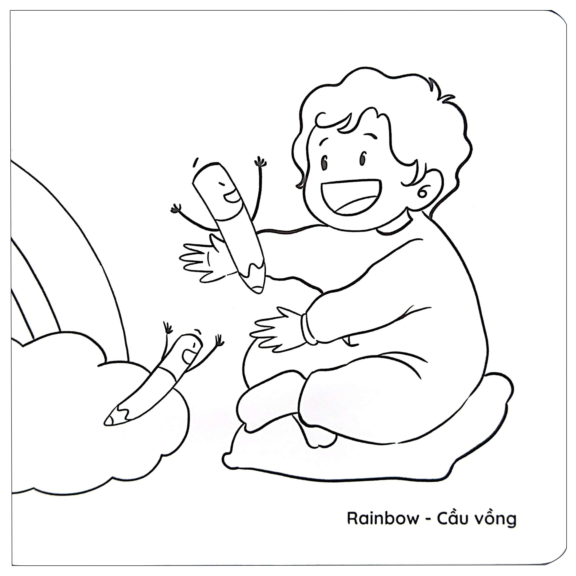 thơ tranh tương tác - cầu vồng nhỏ trong nhà