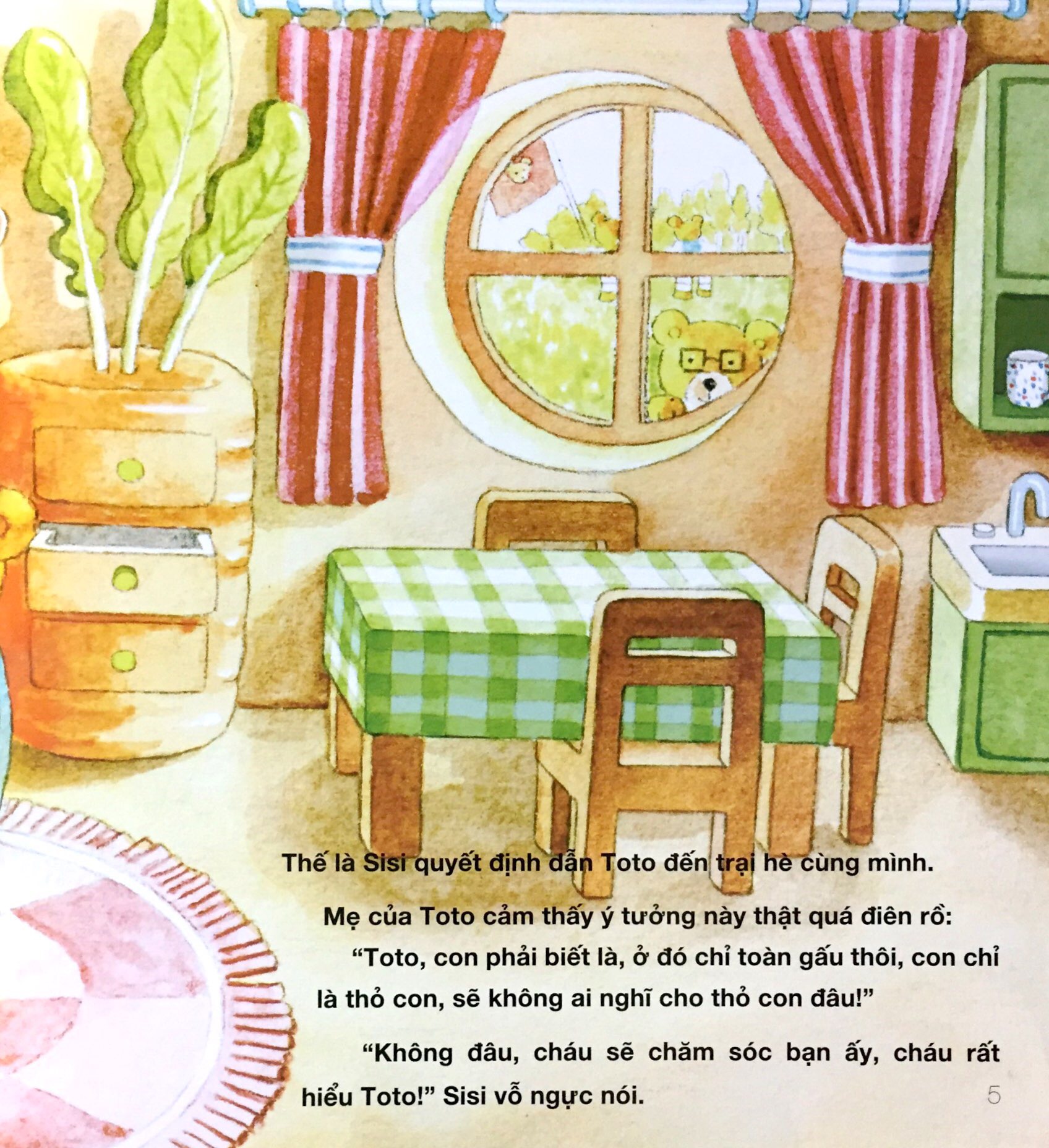 thỏ và gấu không giống nhau