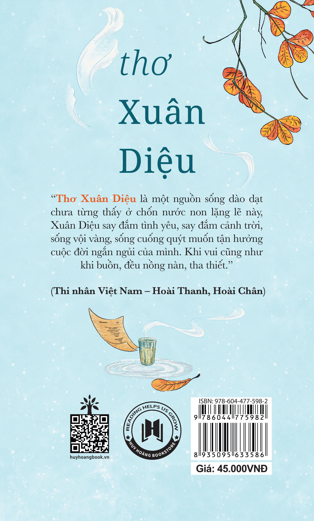 thơ xuân diệu (tái bản 2023)
