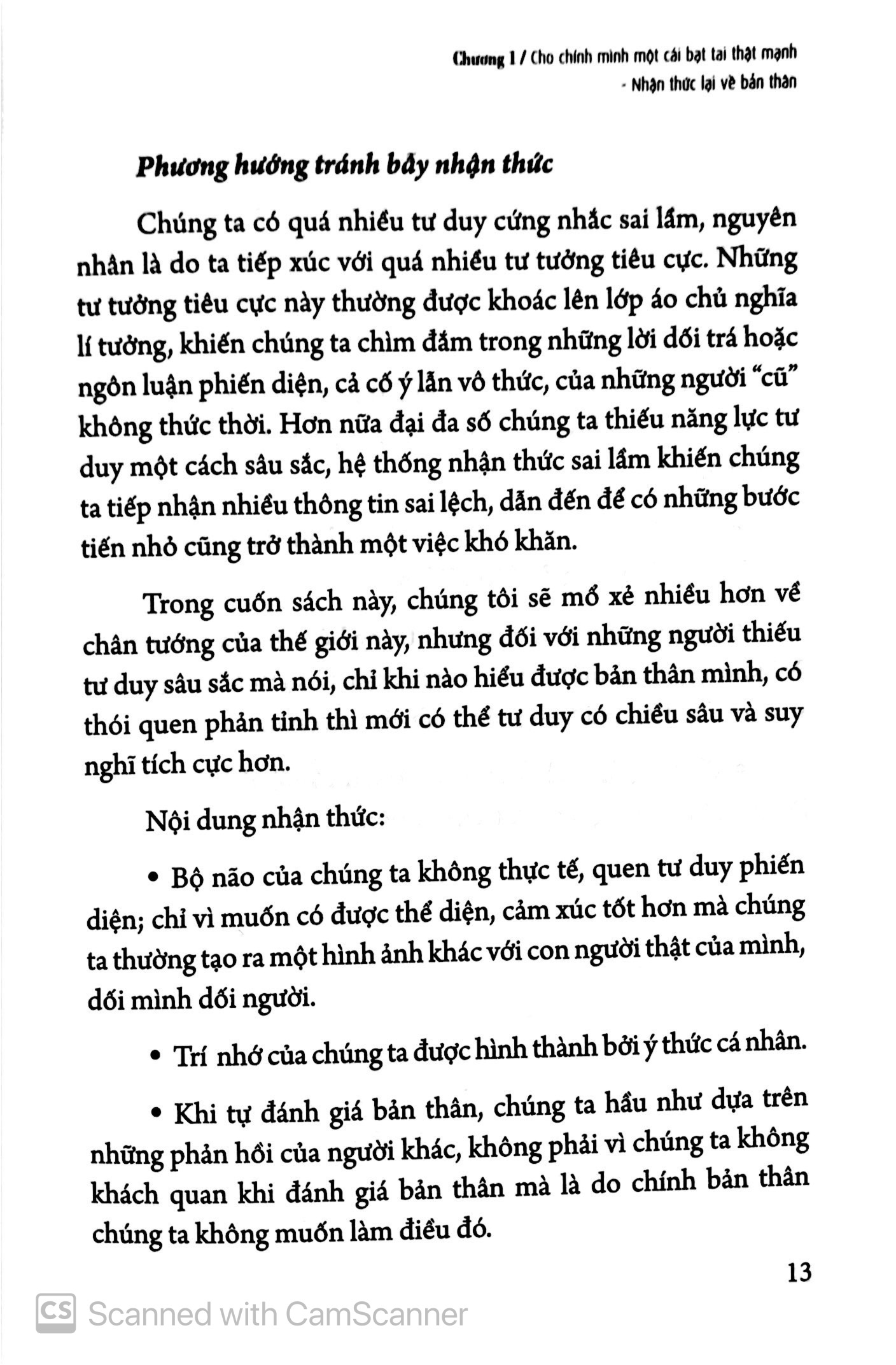 thoát khỏi bẫy nhận thức