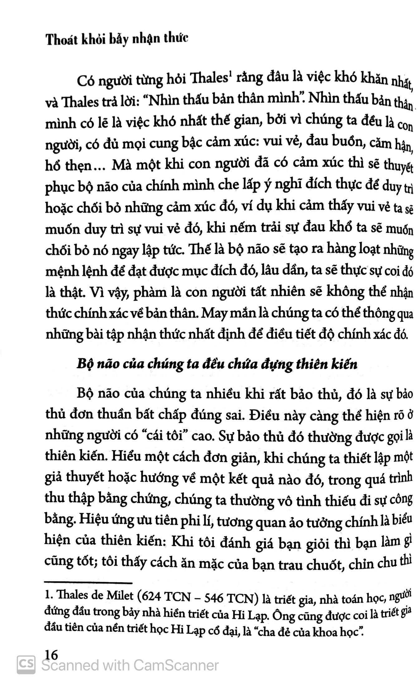 thoát khỏi bẫy nhận thức