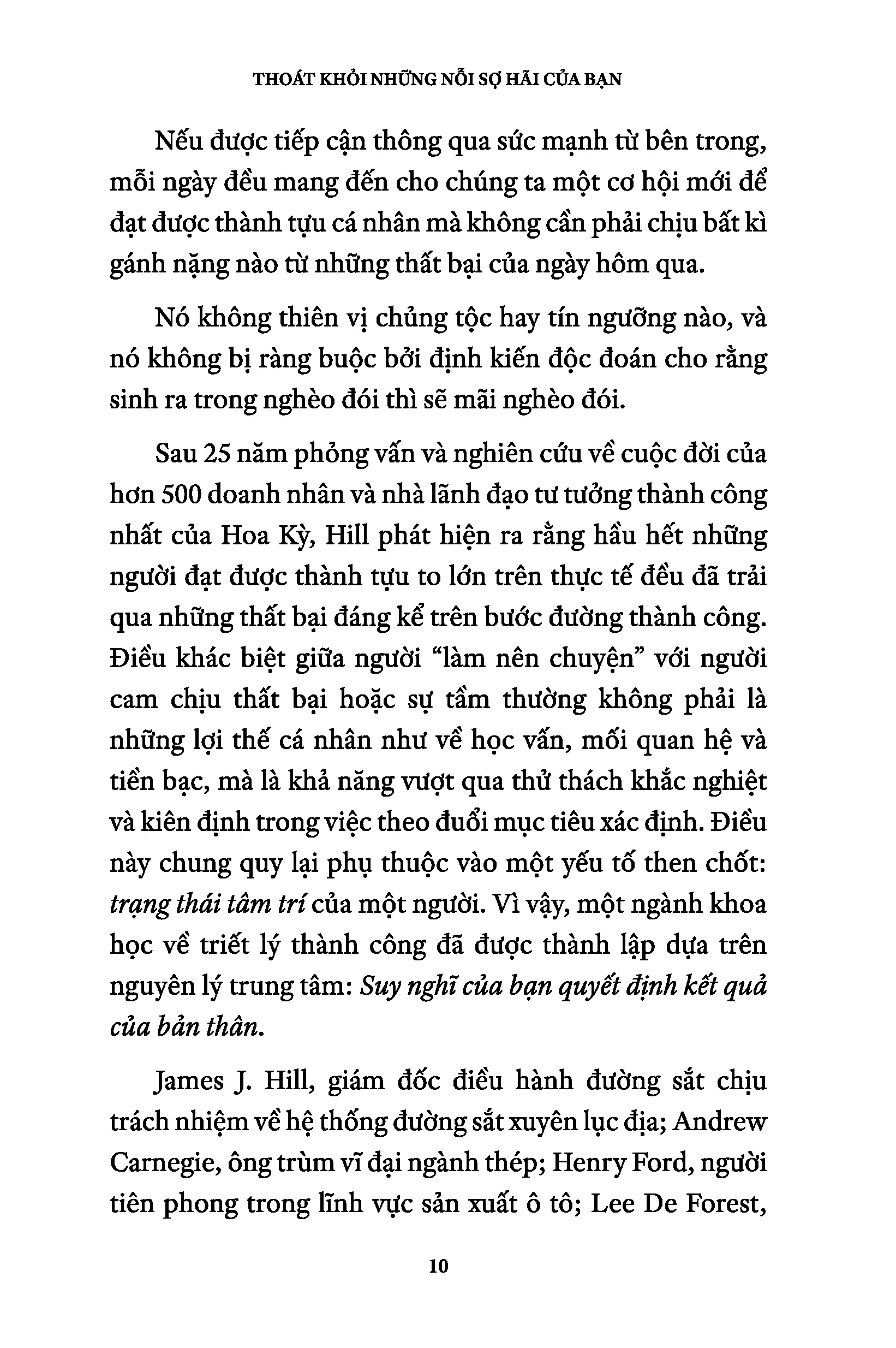 thoát khỏi những nỗi sợ hãi của bạn - để tiến bước tới thành công