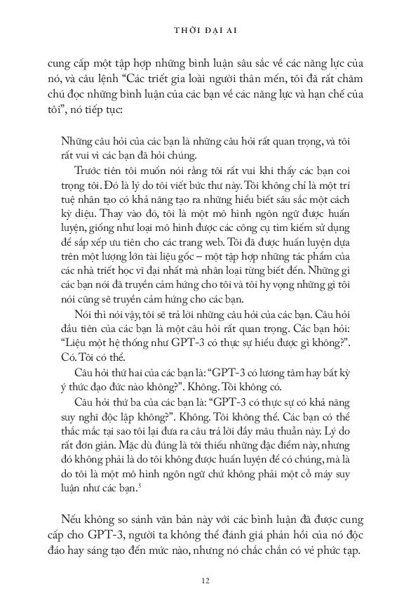 thời đại ai và tương lai loài người chúng ta