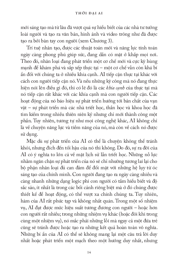 thời đại ai và tương lai loài người chúng ta