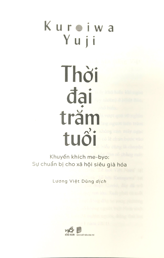 thời đại trăm tuổi - khuyến khích me-byo - sự chuẩn bị cho xã hội siêu già hóa