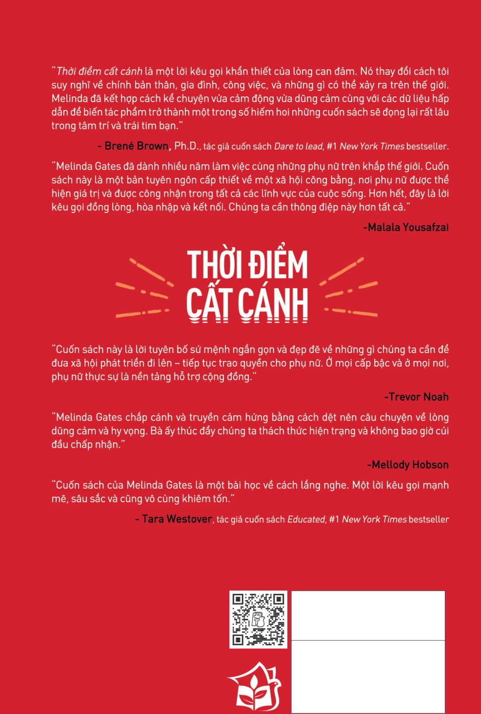 thời điểm cất cánh - trao quyền để phụ nữ thay đổi thế giới - the moment of lift