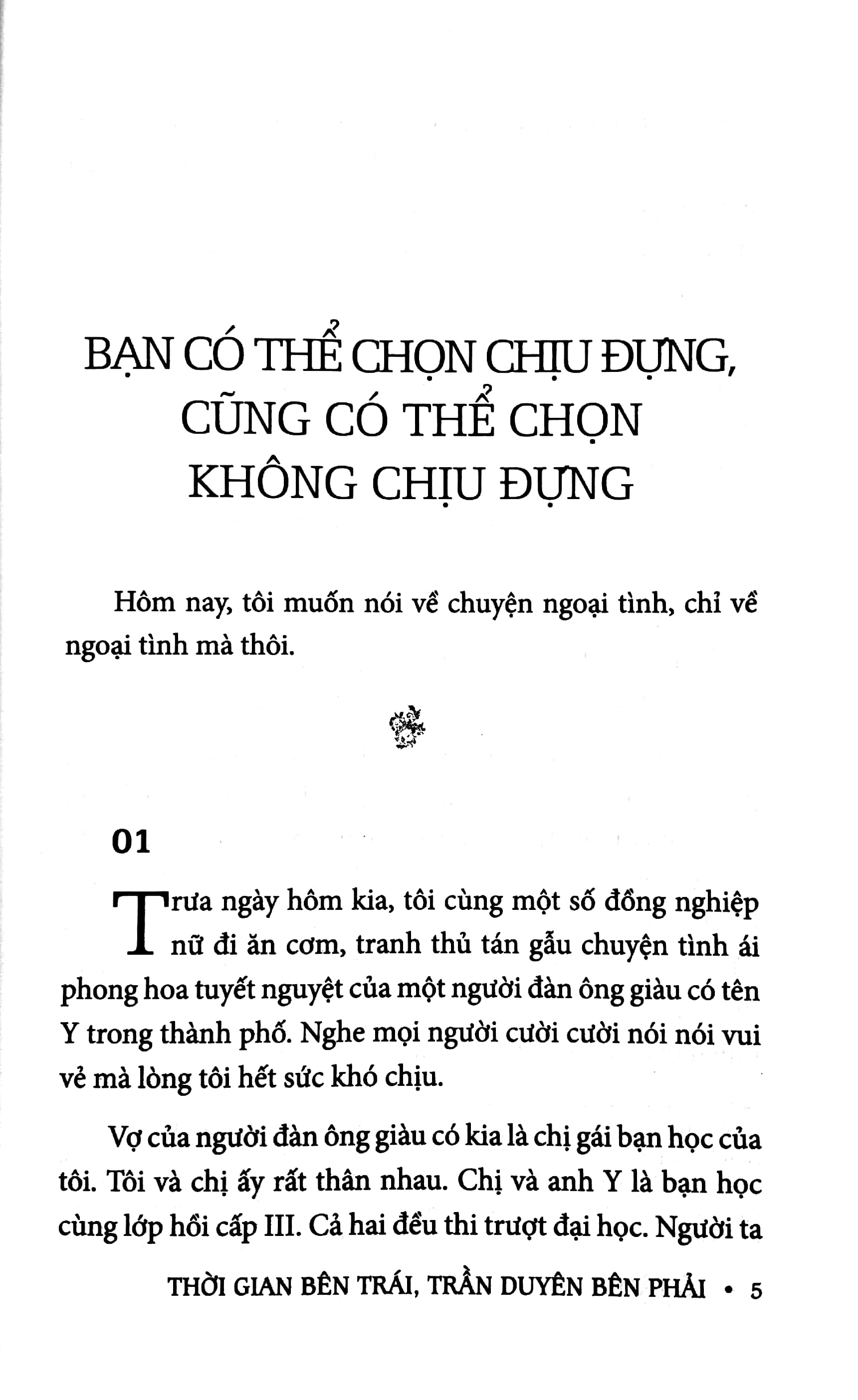 thời gian bên trái - trần duyên bên phải