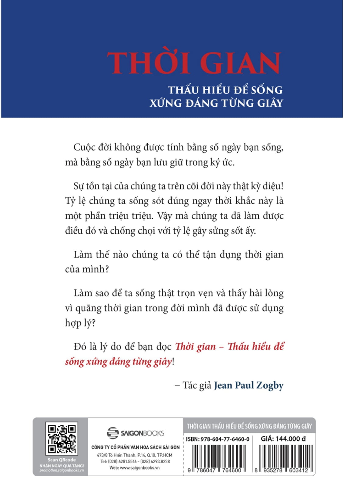 thời gian - thấu hiểu để sống xứng đáng từng giây