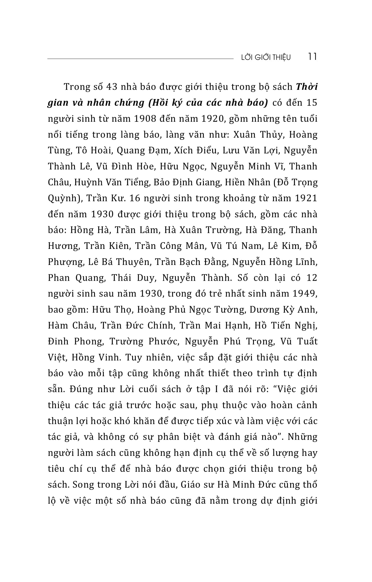 thời gian và nhân chứng - hồi ký của các nhà báo - tập ii