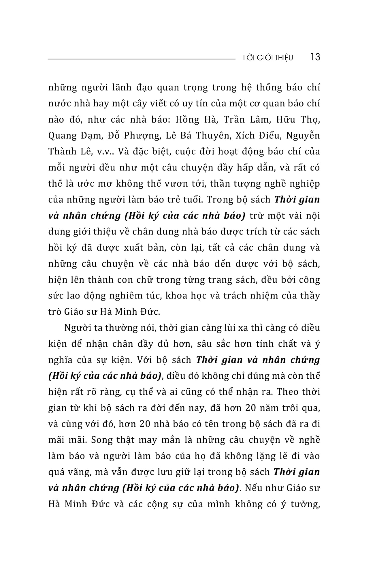 thời gian và nhân chứng - hồi ký của các nhà báo - tập ii