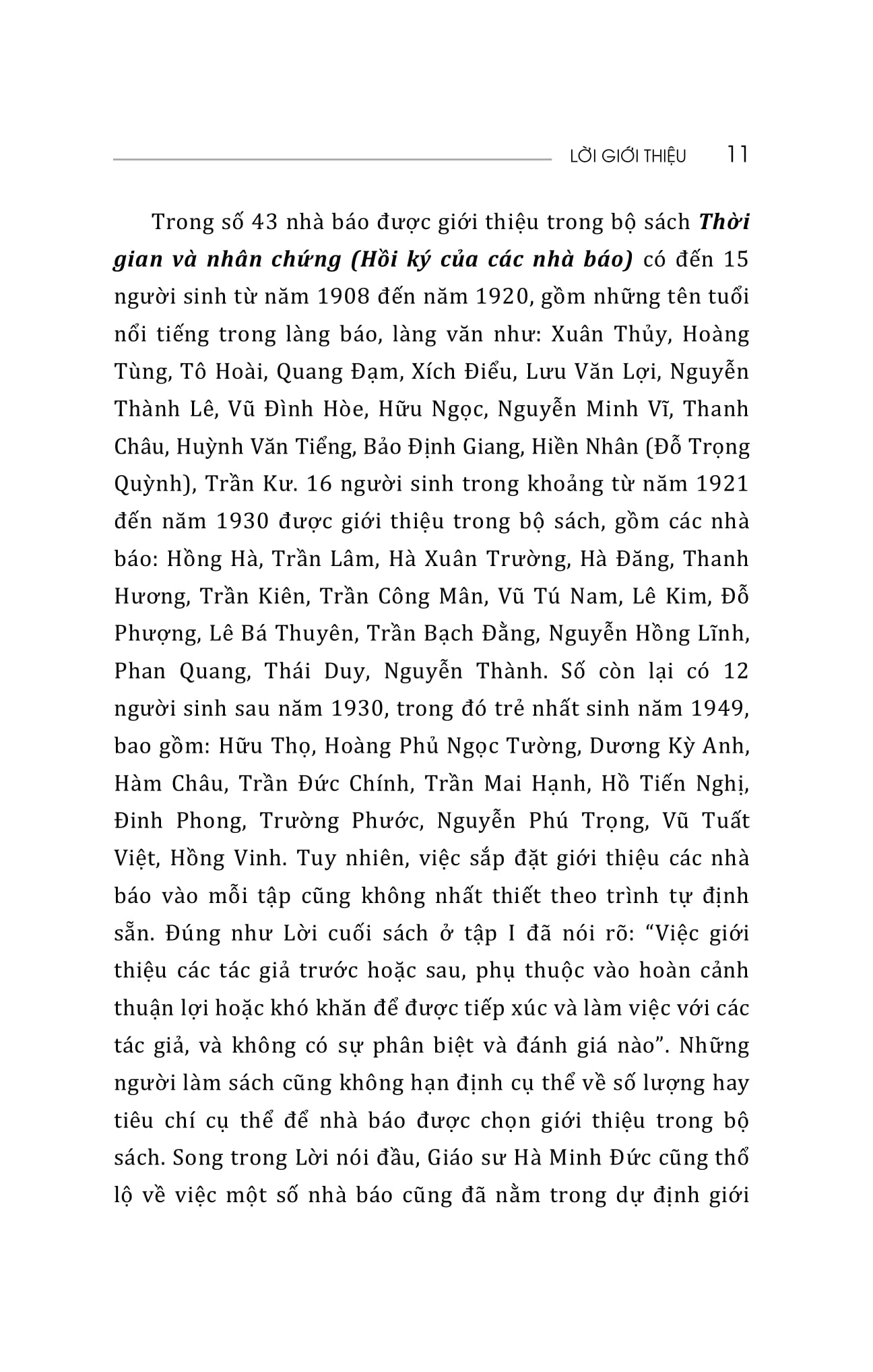 thời gian và nhân chứng - hồi ký của các nhà báo - tập iii