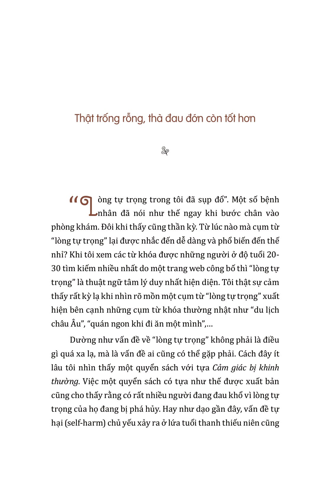 thôi làm tổn thương mình