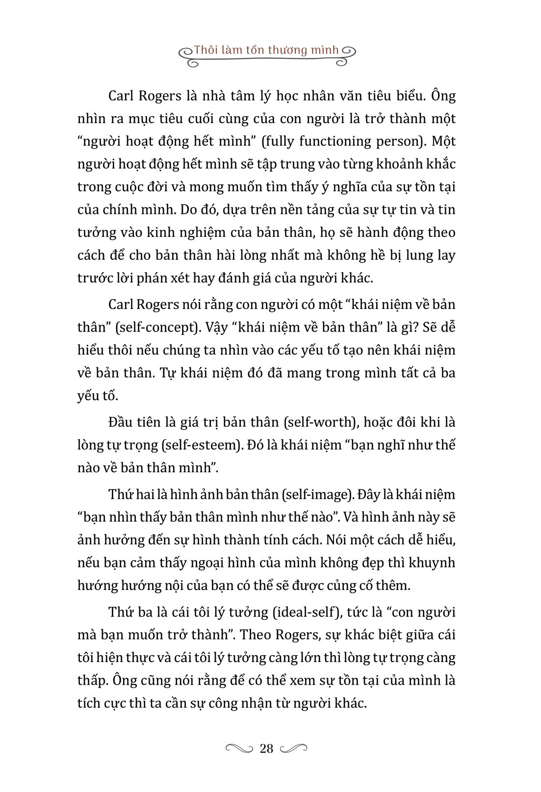 thôi làm tổn thương mình