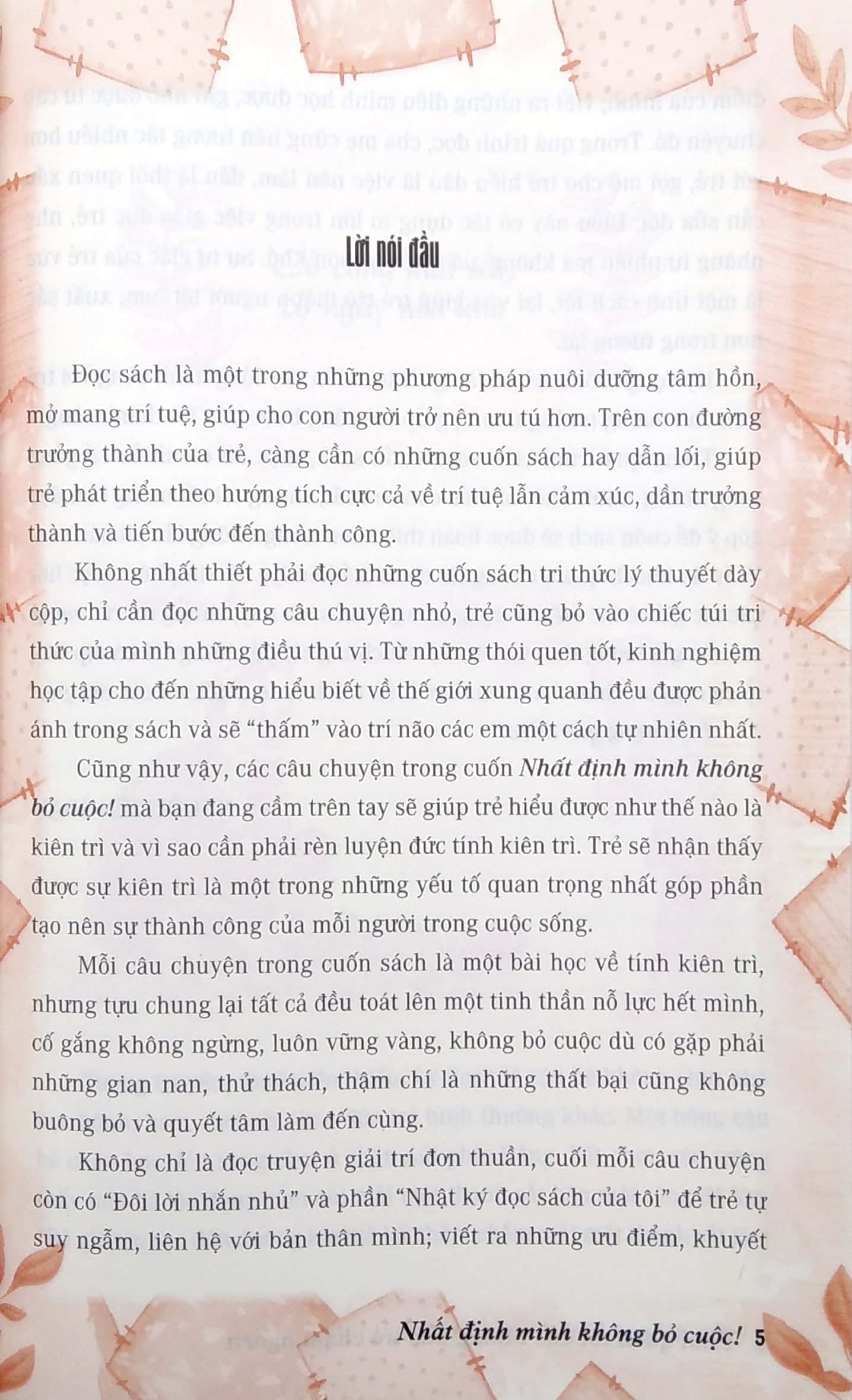 thói quen tốt của những đứa trẻ chăm ngoan - nhất định mình không bỏ cuộc