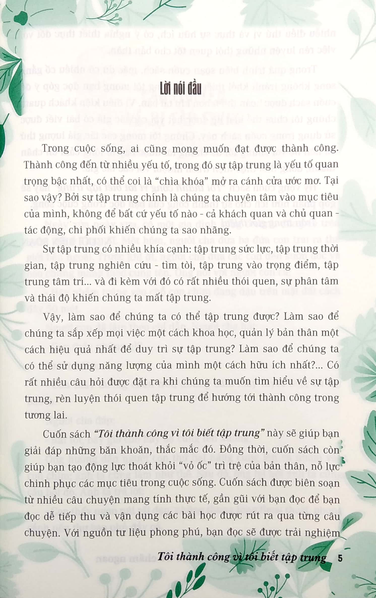 thói quen tốt của những đứa trẻ chăm ngoan - tôi thành công vì tôi biết tập trung