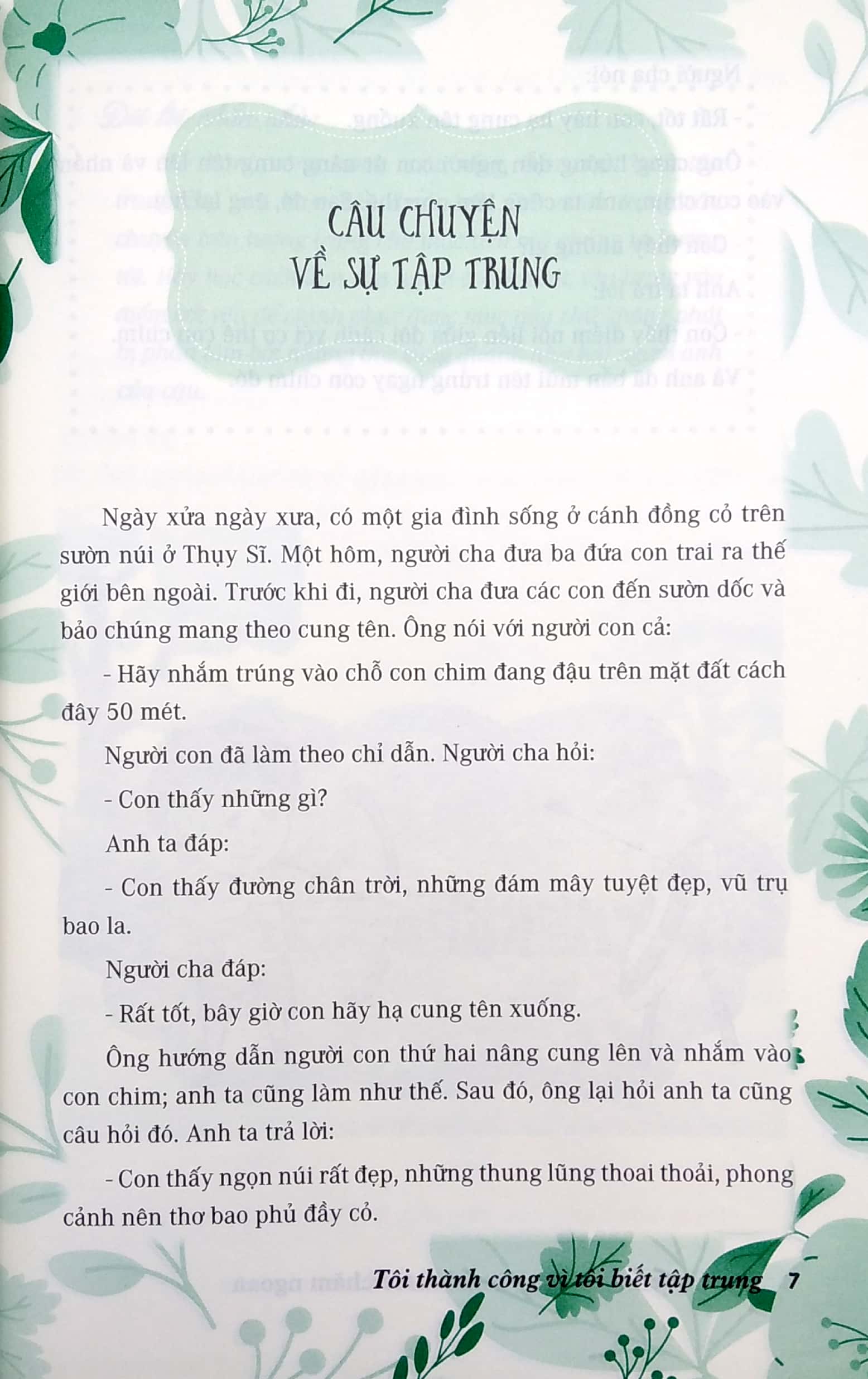 thói quen tốt của những đứa trẻ chăm ngoan - tôi thành công vì tôi biết tập trung