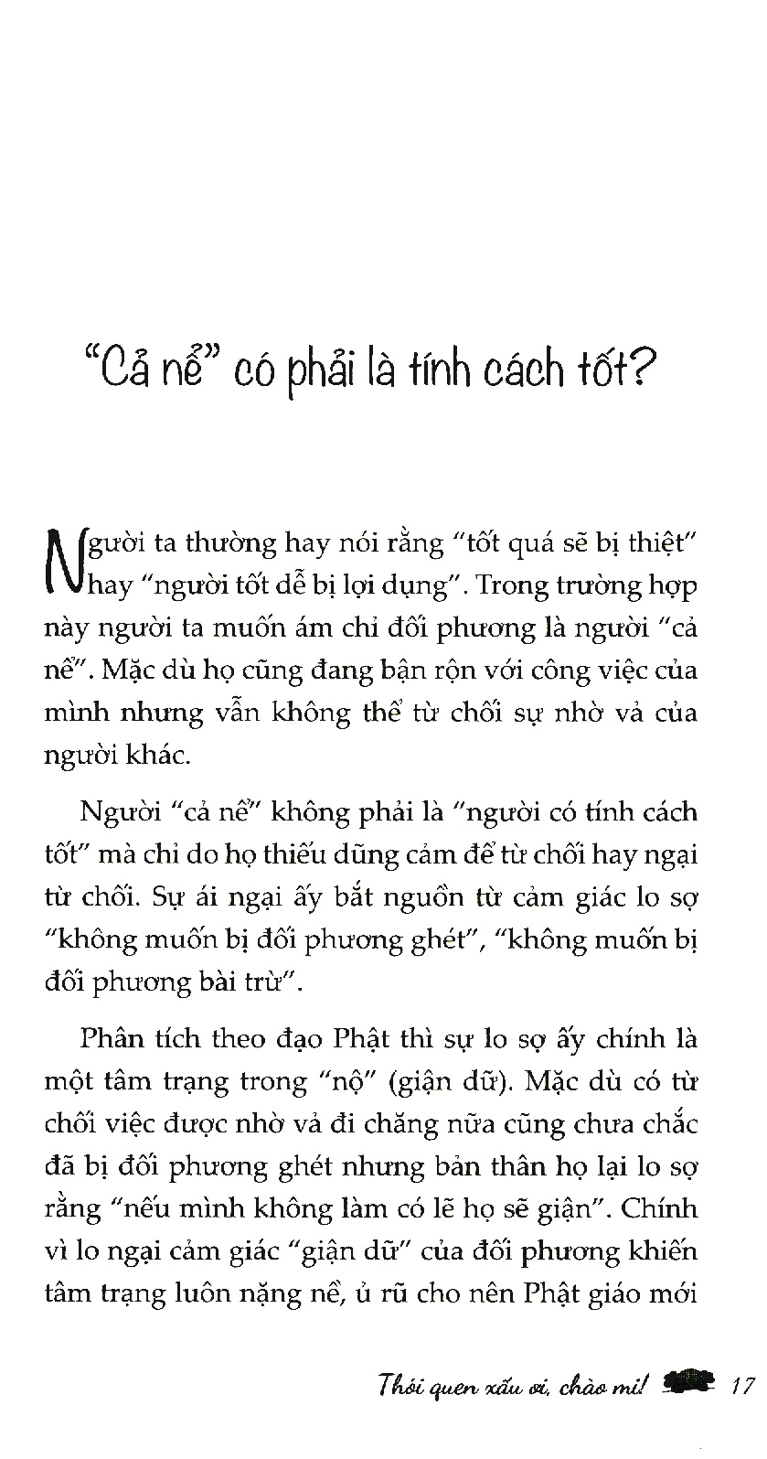 thói quen xấu ơi, chào mi