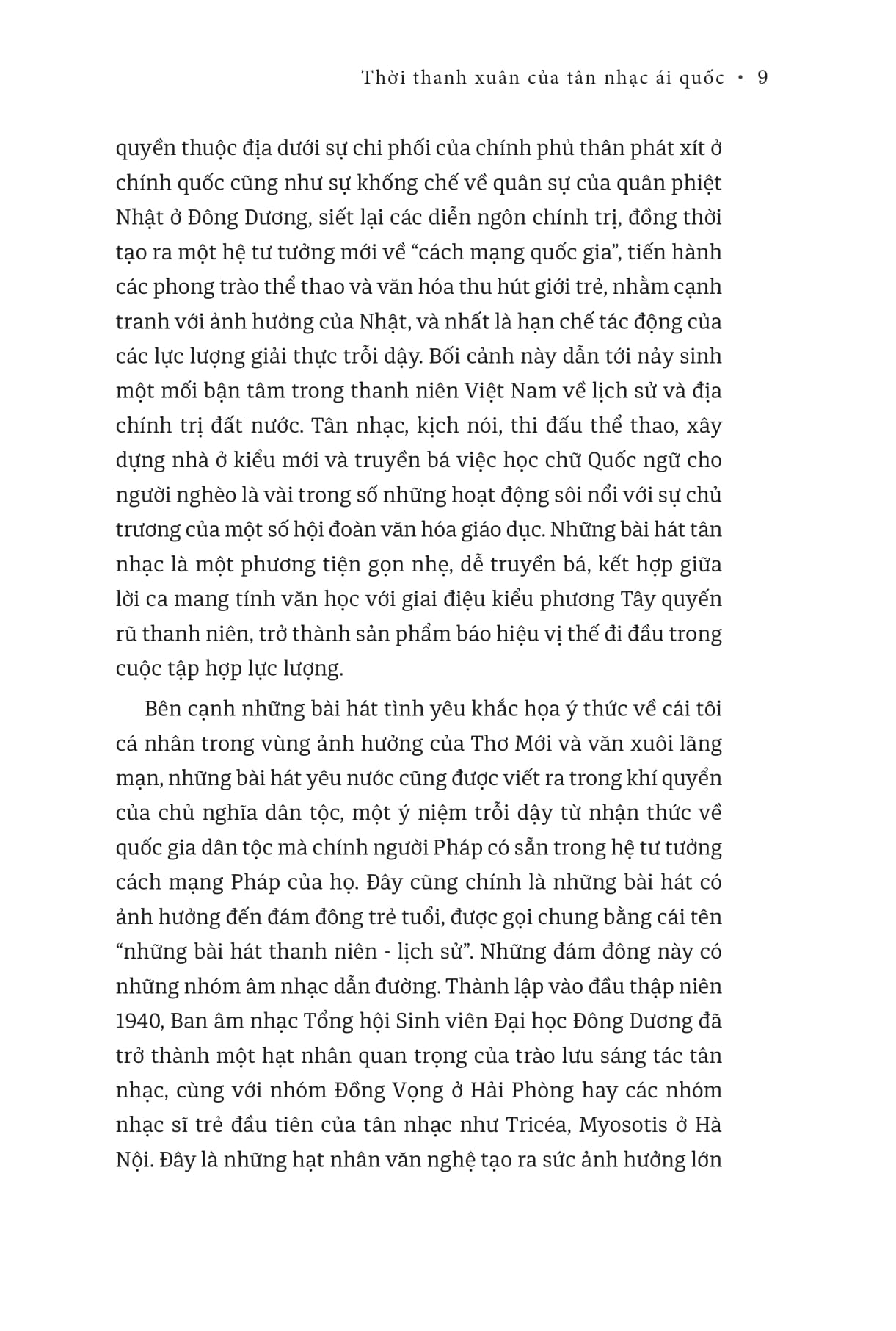 thời thanh xuân của tân nhạc ái quốc