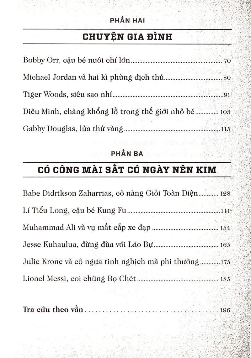 thời thơ ấu của các huyền thoại thể thao - chuyện thật chưa kể (tái bản)