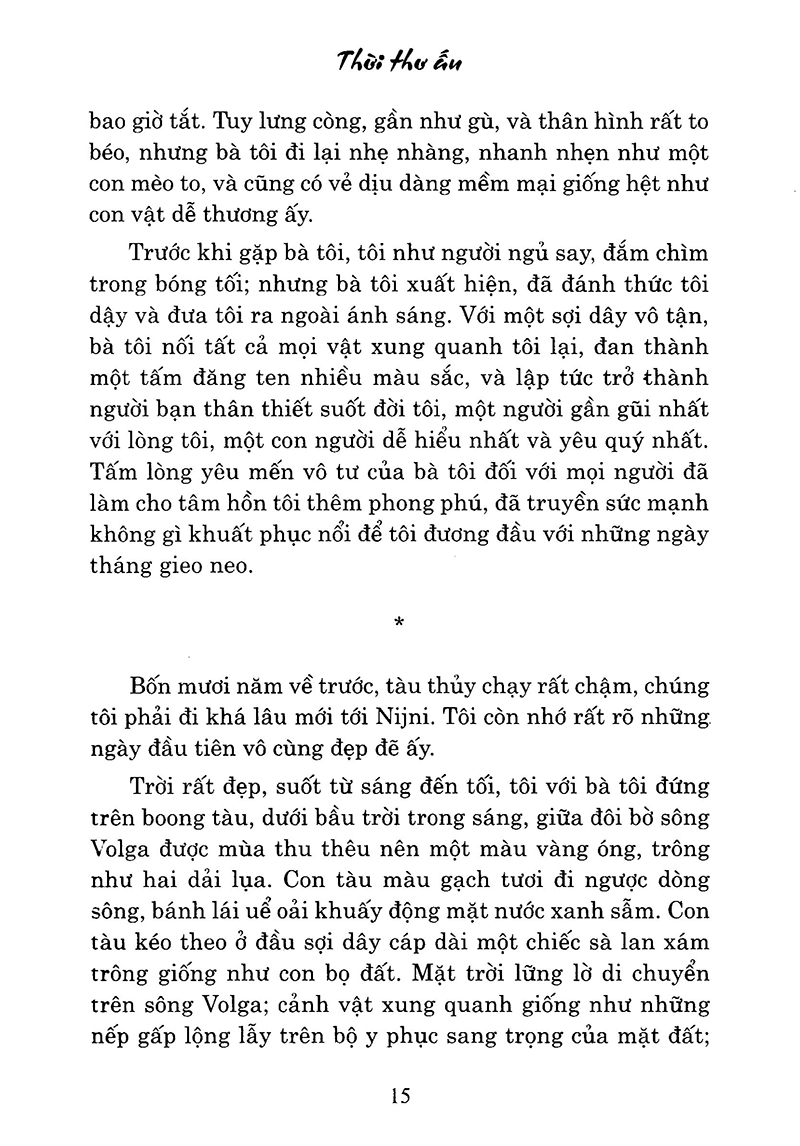 thời thơ ấu (tái bản 2018)