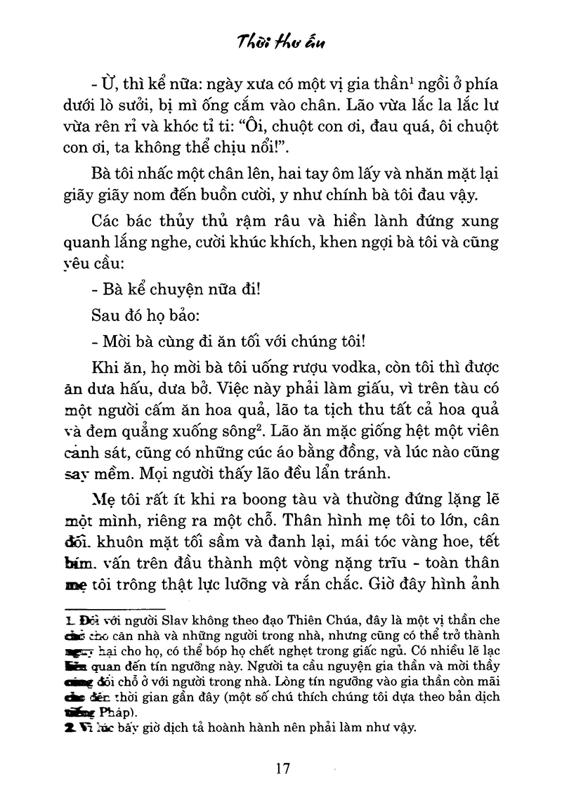 thời thơ ấu (tái bản 2018)