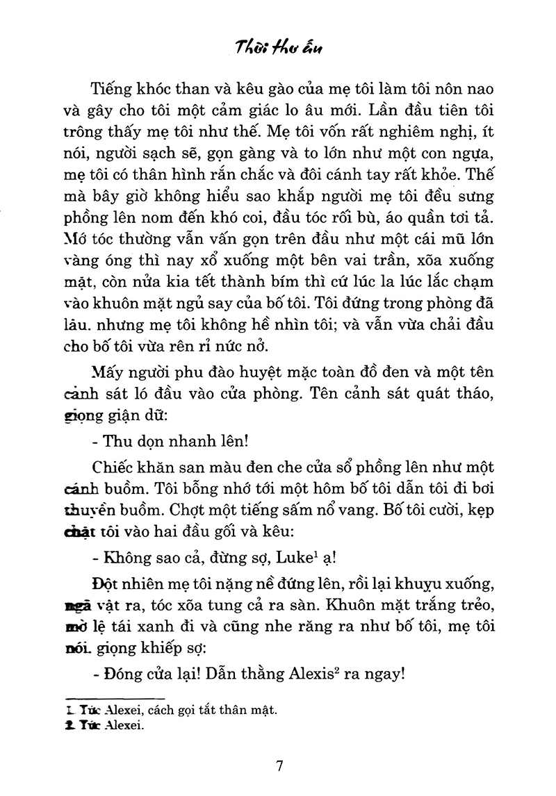 thời thơ ấu (tái bản 2018)